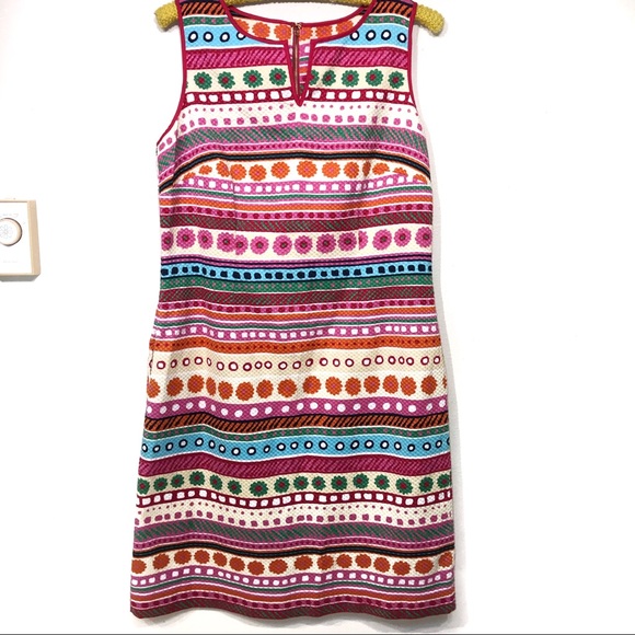 Talbots Dresses & Skirts - Talbots multicolored tank dress pink red blue 8